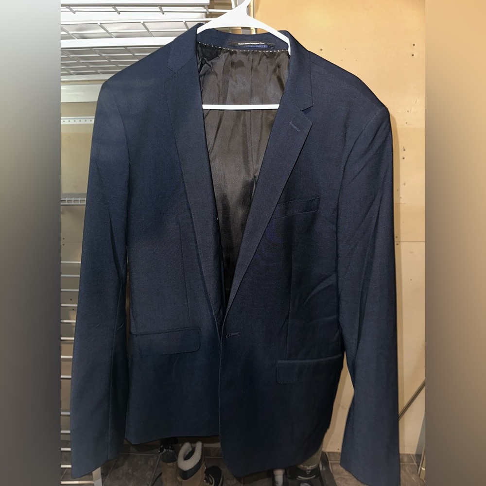 Men navy blue blazer 42R H&M